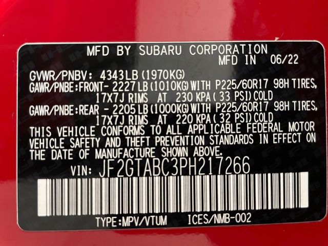 2023 Subaru Crosstrek CVT - 22952098 - 44