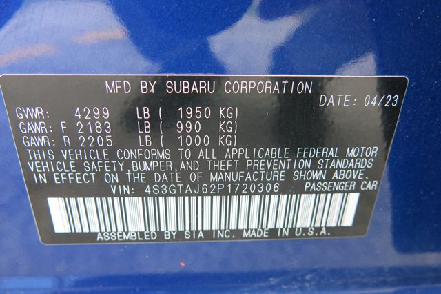 2023 Subaru Impreza Sport 5-door Manual - 23055582 - 35