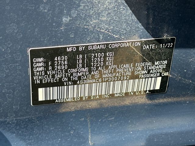 2023 Subaru Legacy Premium CVT - 22993575 - 21