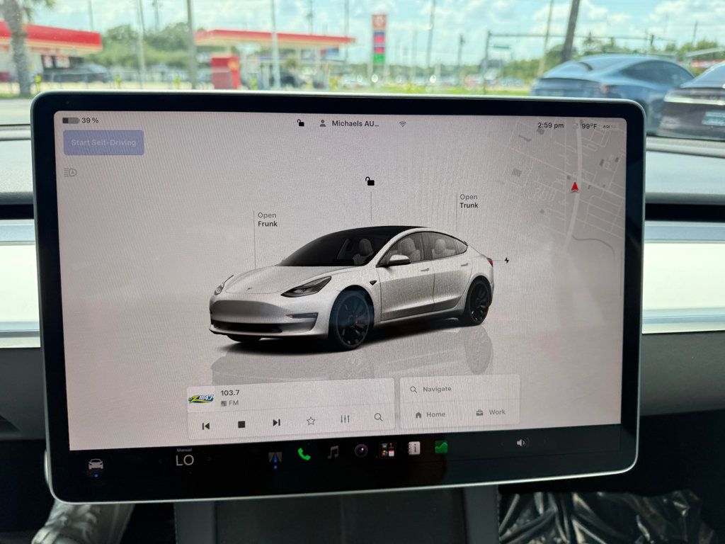 2023 Tesla Model 3 **MODEL 3 PERFORMANCE AWD**WHITE ON WHITE** - 23065461 - 11