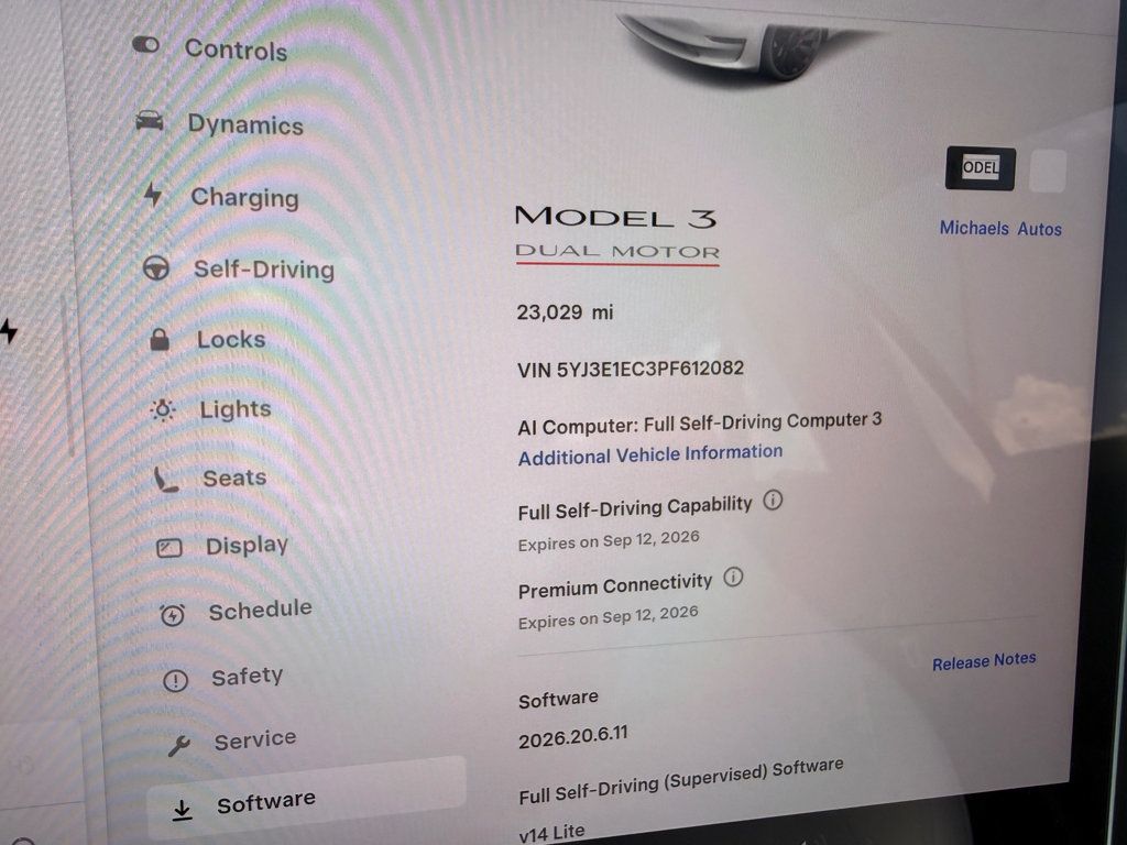 2023 Tesla Model 3 **MODEL 3 PERFORMANCE AWD**WHITE ON WHITE** - 23065461 - 13