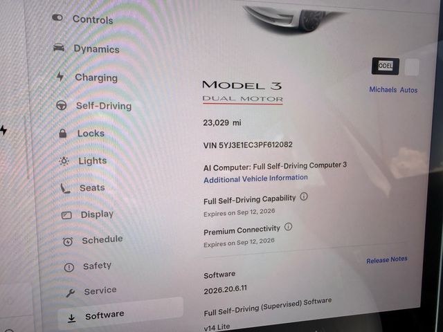 2023 Tesla Model 3 **MODEL 3 PERFORMANCE AWD**WHITE ON WHITE** - 23065461 - 13