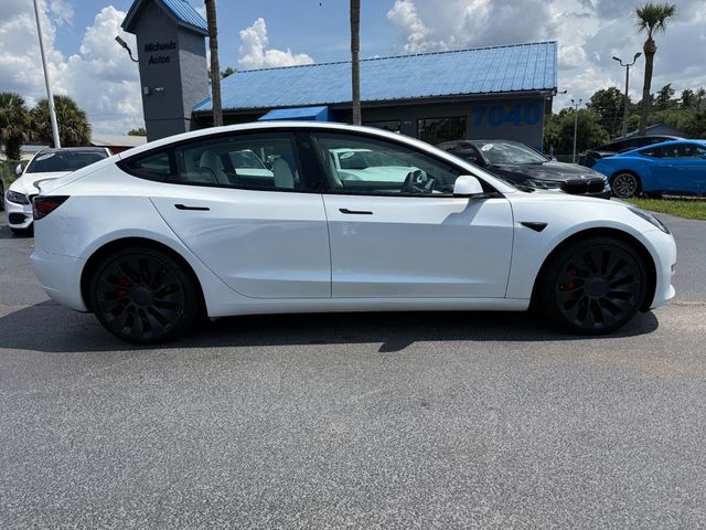 2023 Tesla Model 3 **MODEL 3 PERFORMANCE AWD**WHITE ON WHITE** - 23065461 - 3