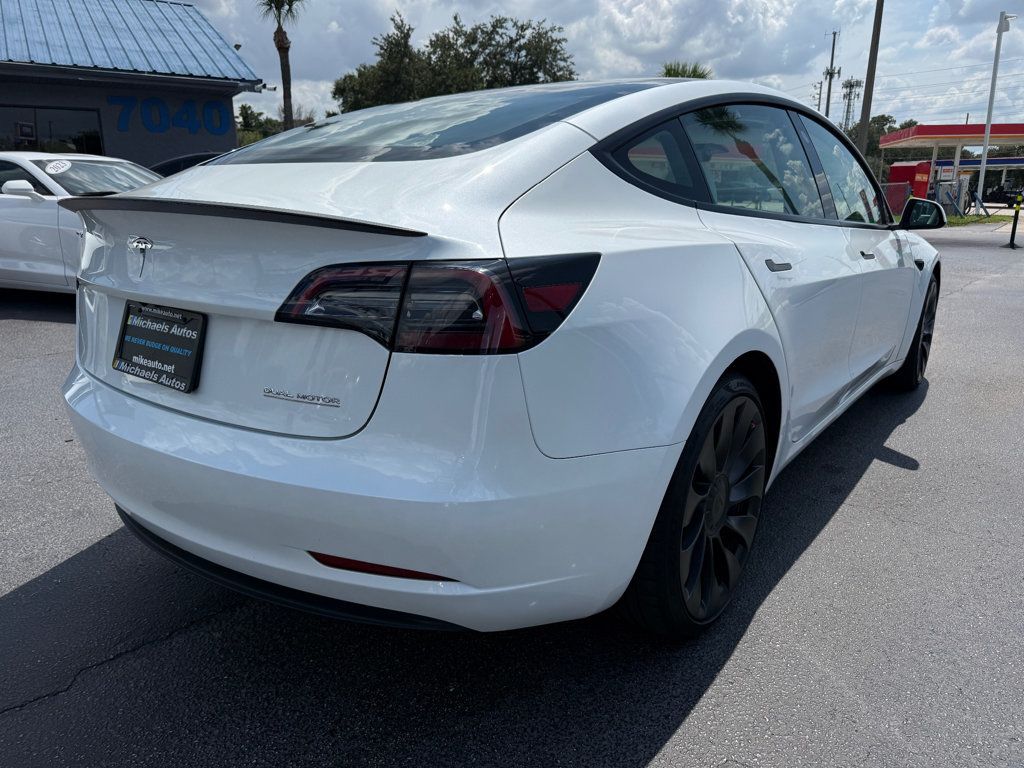 2023 Tesla Model 3 **MODEL 3 PERFORMANCE AWD**WHITE ON WHITE** - 23065461 - 4