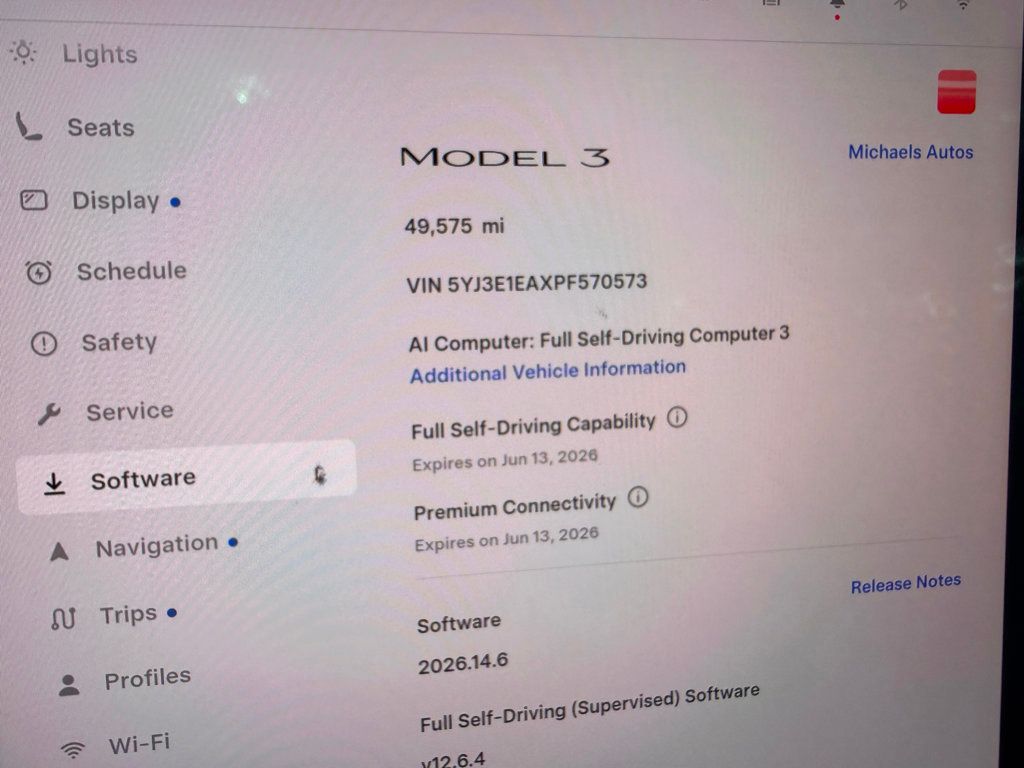 2023 Tesla Model 3 **MODEL 3 RWD w/AUTOSTEER**RED ON WHITE** - 23026551 - 13