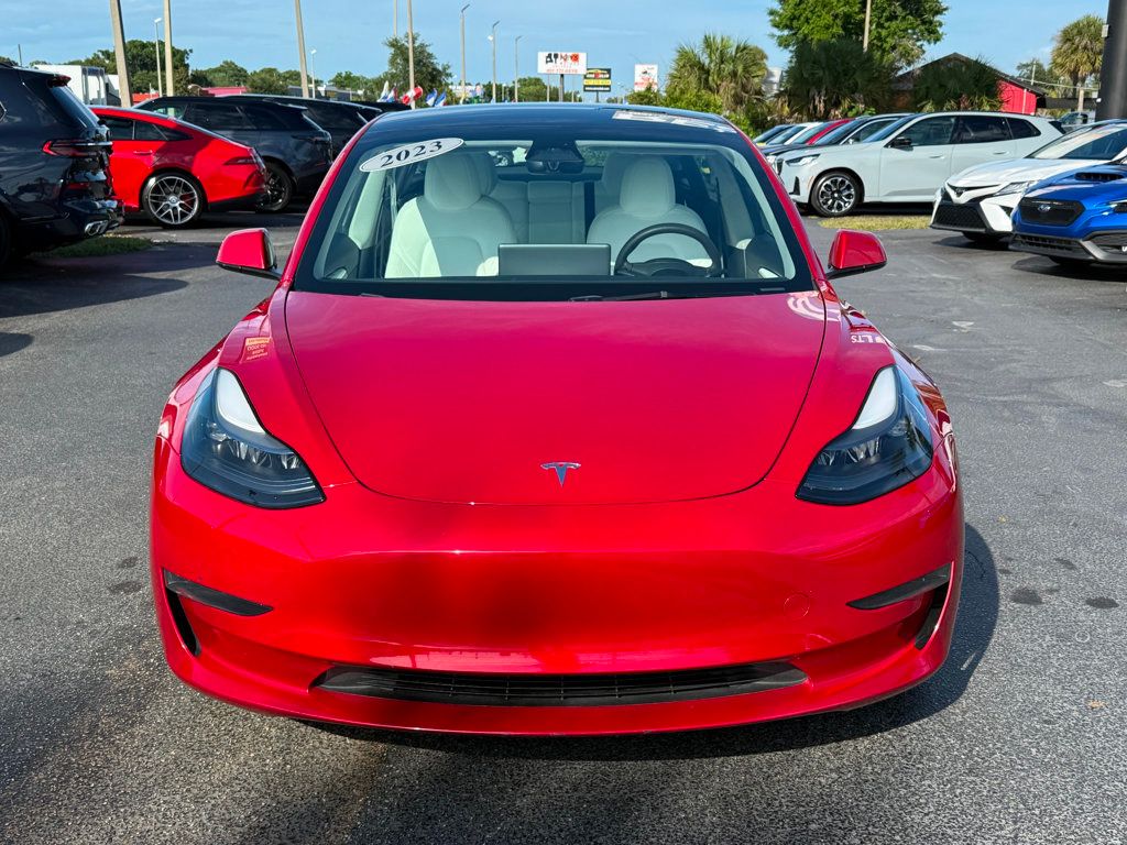 2023 Tesla Model 3 **MODEL 3 RWD w/AUTOSTEER**RED ON WHITE** - 23026551 - 1