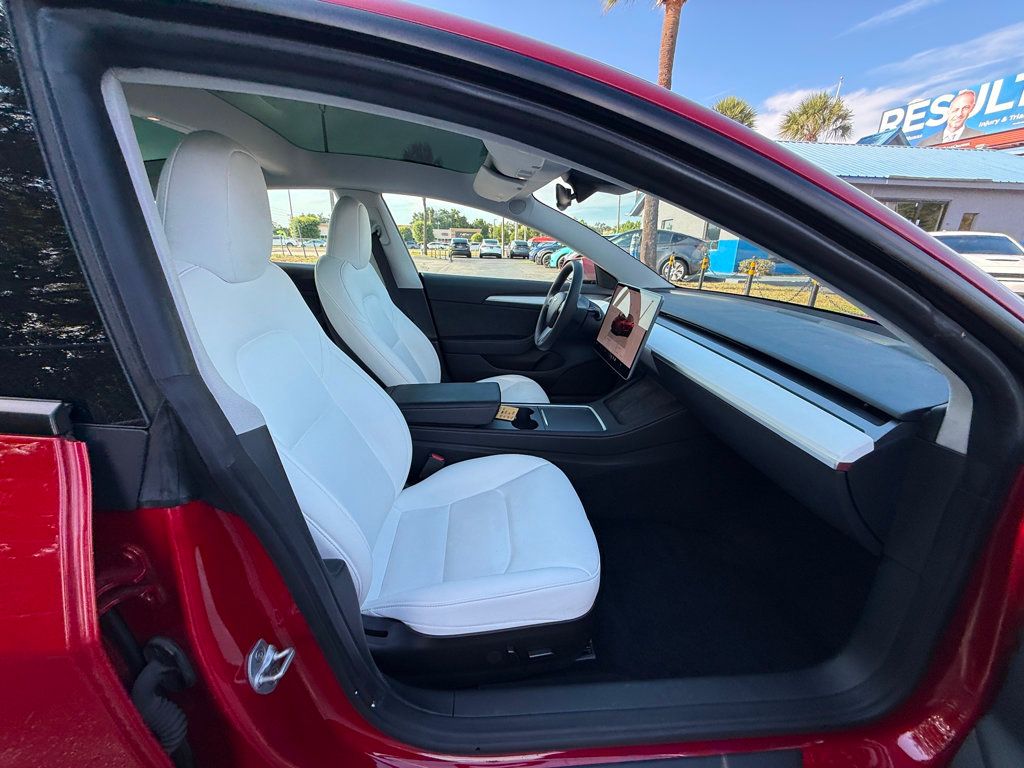 2023 Tesla Model 3 **MODEL 3 RWD w/AUTOSTEER**RED ON WHITE** - 23026551 - 27