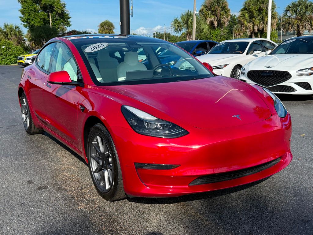 2023 Tesla Model 3 **MODEL 3 RWD w/AUTOSTEER**RED ON WHITE** - 23026551 - 2