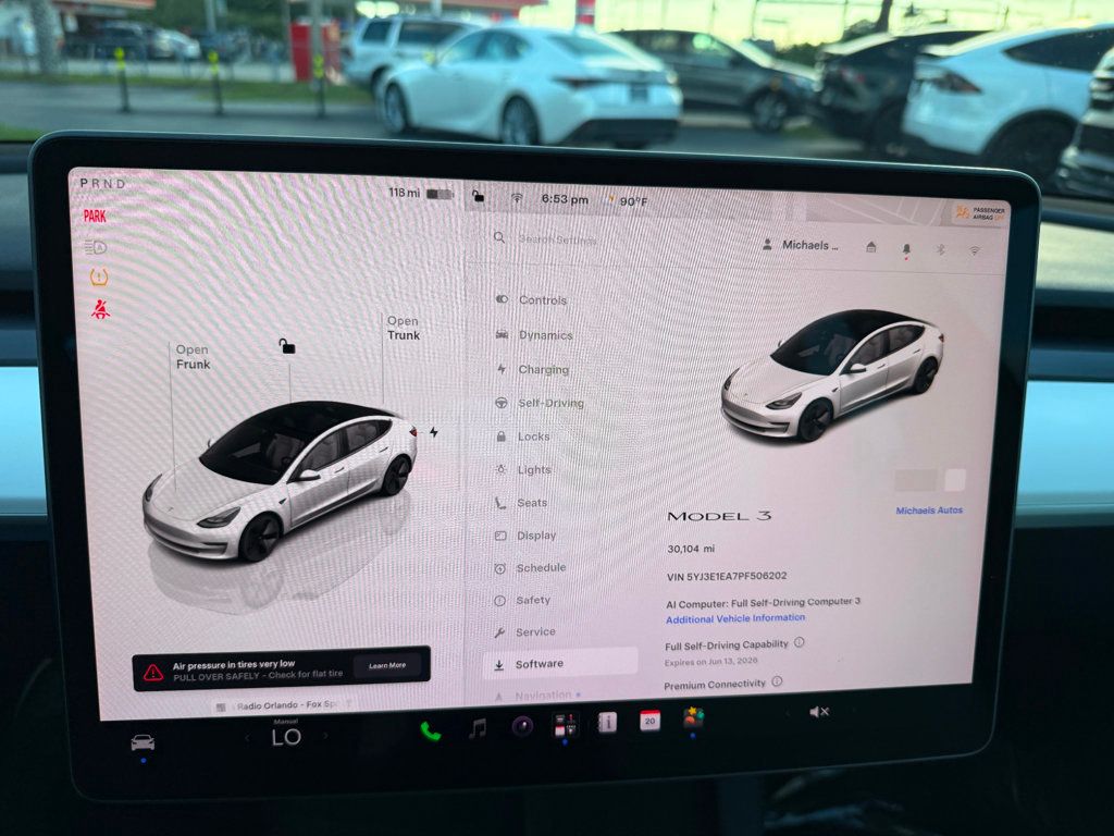 2023 Tesla Model 3 **MODEL 3 RWD**WHITE INTERIOR** - 23027752 - 11