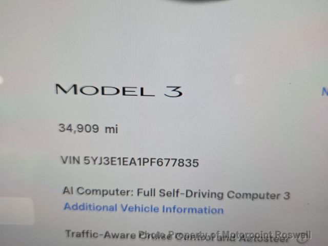 2023 Tesla Model 3 RWD - 23090433 - 2
