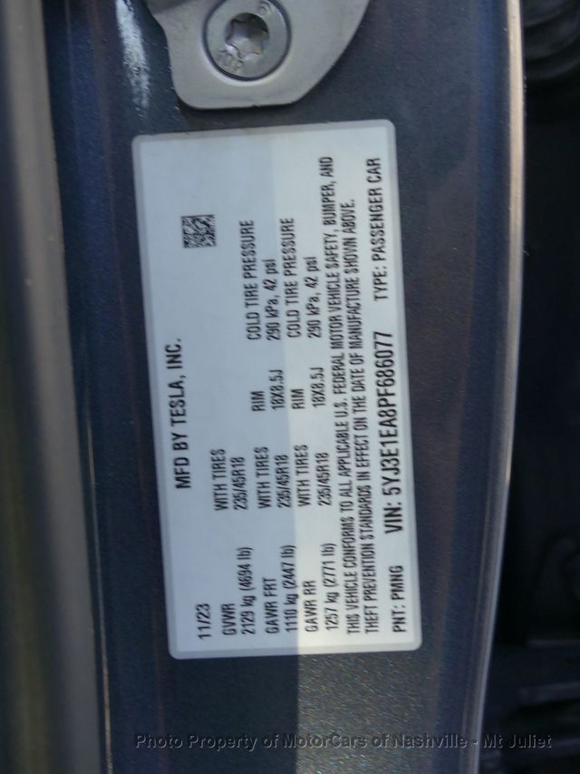 2023 Tesla Model 3 RWD - 23089224 - 44