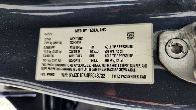 2023 Tesla Model 3 RWD - 23006279 - 22