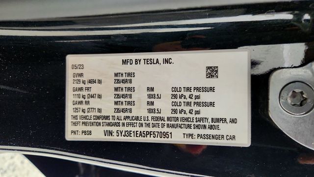 2023 Tesla Model 3 RWD w/ 18'' Wheels & Autopilot - 23000698 - 22