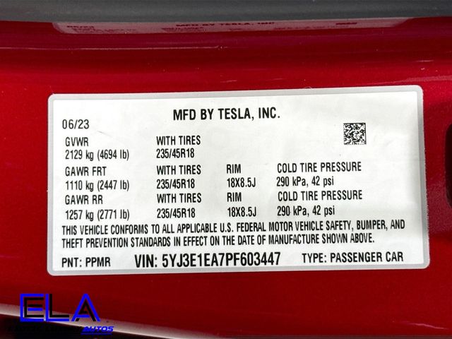 2023 Tesla Model 3 UNDER FULL BUMPER TO BUMPER WARRANTY! HIGH OPTIONS! SUPER CLEAN - 22947758 - 36