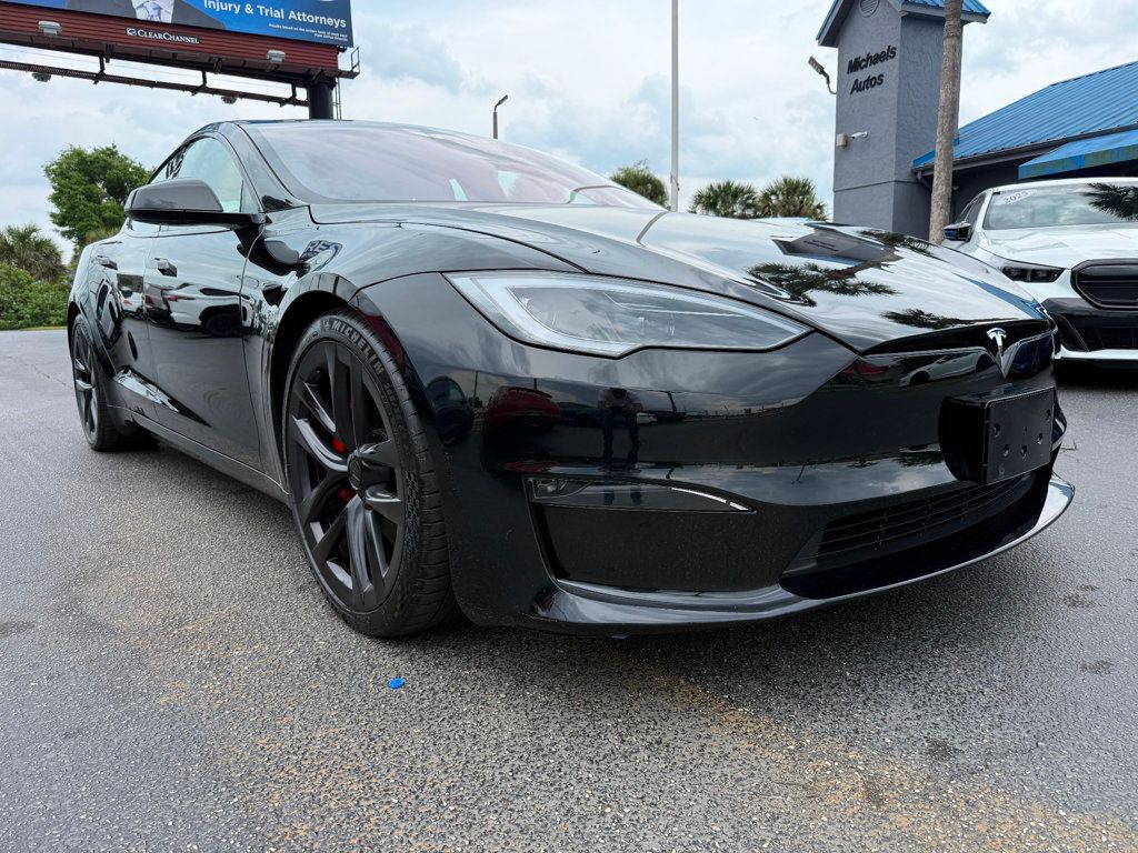 2023 Tesla Model S **MODEL S PLAID**COMPUTER 4**BLACK ON BLACK**21" OEM WHEELS** - 23018474 - 2