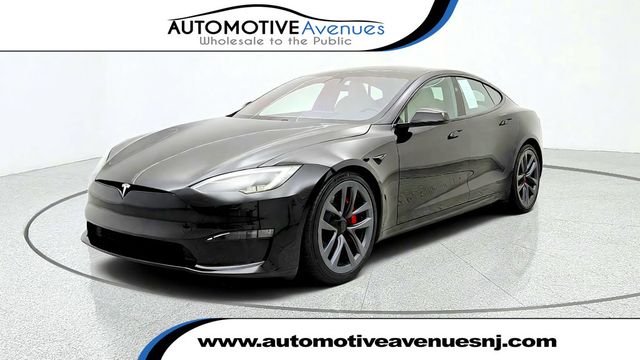 2023 Tesla Model S Plaid AWD w/ 21'' Arachnid Wheels & Cream Interior - 23087131 - 0