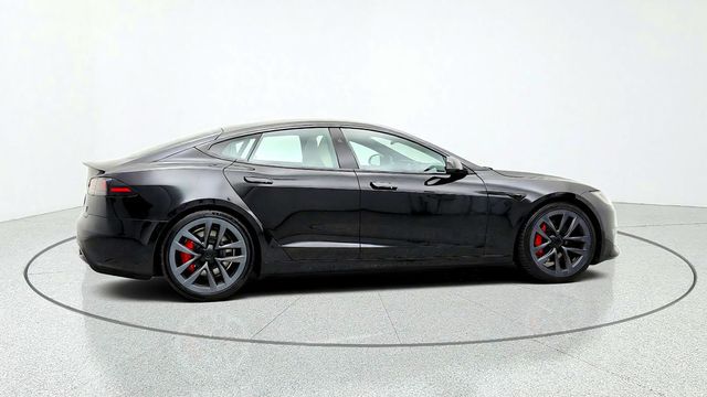 2023 Tesla Model S Plaid AWD w/ 21'' Arachnid Wheels & Cream Interior - 23087131 - 3