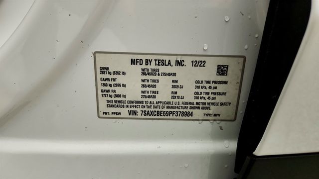 2023 Tesla Model X AWD w/ 6 Seat Interior & Yoke Steering Wheel - 23004613 - 23