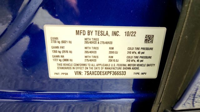 2023 Tesla Model X AWD with Yoke Steering Wheel - 23013180 - 21