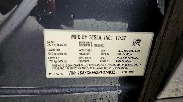 2023 Tesla Model X Plaid AWD with 22'' Turbine Wheels & Yoke Steering Wheel - 22967606 - 23