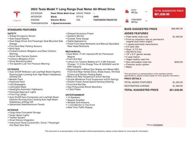 2023 Tesla Model Y Long Range AWD - 23031061 - 3