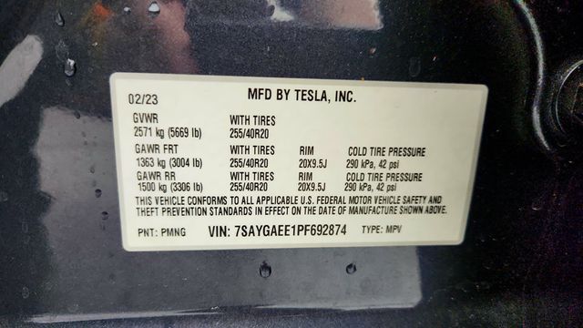 2023 Tesla Model Y Long Range AWD w/ 7 Seat Int., 20'' Wheels & Acceleration Boost - 23009158 - 22
