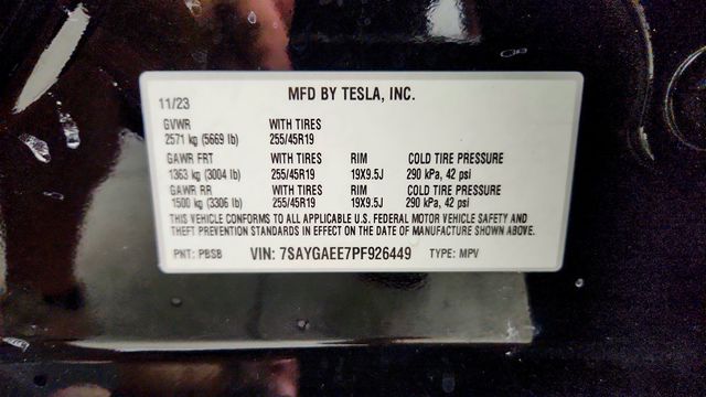2023 Tesla Model Y Long Range AWD w/ 7 Seat Interior - 23051939 - 20