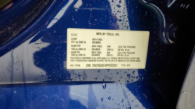 2023 Tesla Model Y Long Range AWD with 7 Seat Interior & 20'' Induction Wheels - 22949150 - 23