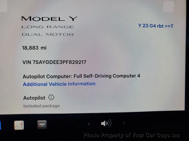2023 Tesla Model Y LONG RANGE, FSD4 COMPUTER, SUPERCHARGER ACCESS - 22962114 - 33