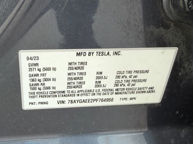 2023 Tesla Model Y **MODEL Y LONG RANGE AWD**3RD ROW SEAT** - 23078373 - 41