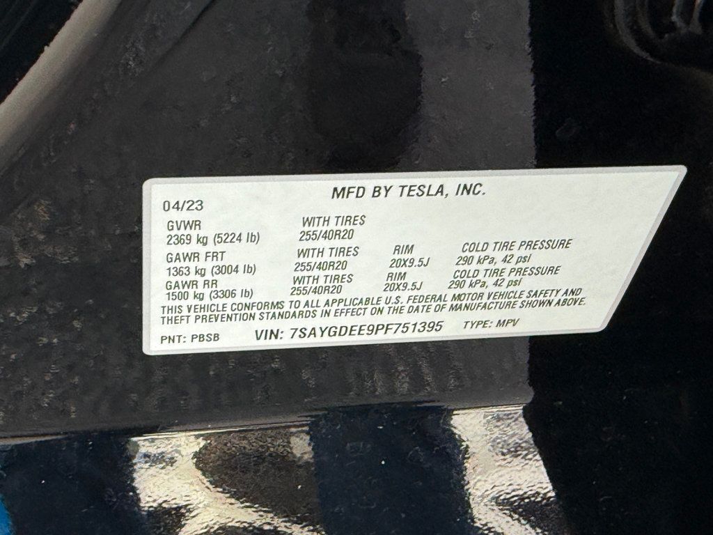 2023 Tesla Model Y **MODEL Y LONG RANGE AWD**AUTOSTEER PACKAGE** - 23026550 - 38