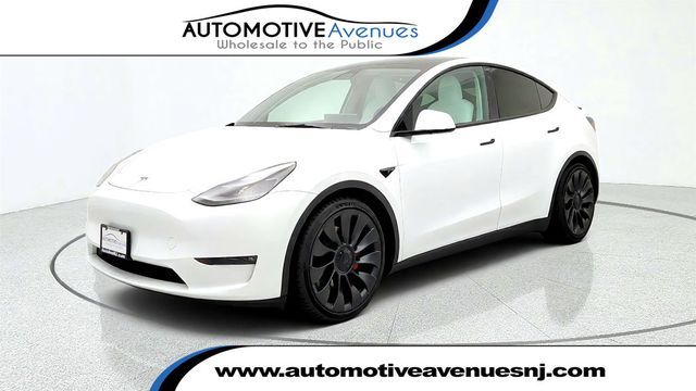 2023 Tesla Model Y Performance AWD w/ White & Black Premium Interior - 23080890 - 0