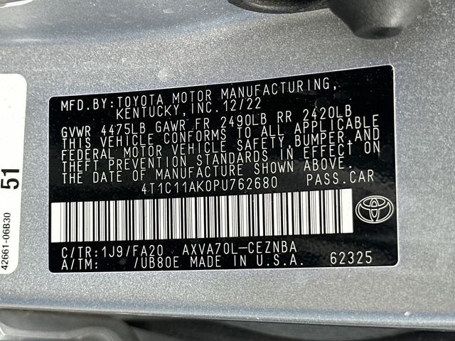 2023 Toyota Camry LE Automatic - 22988286 - 20
