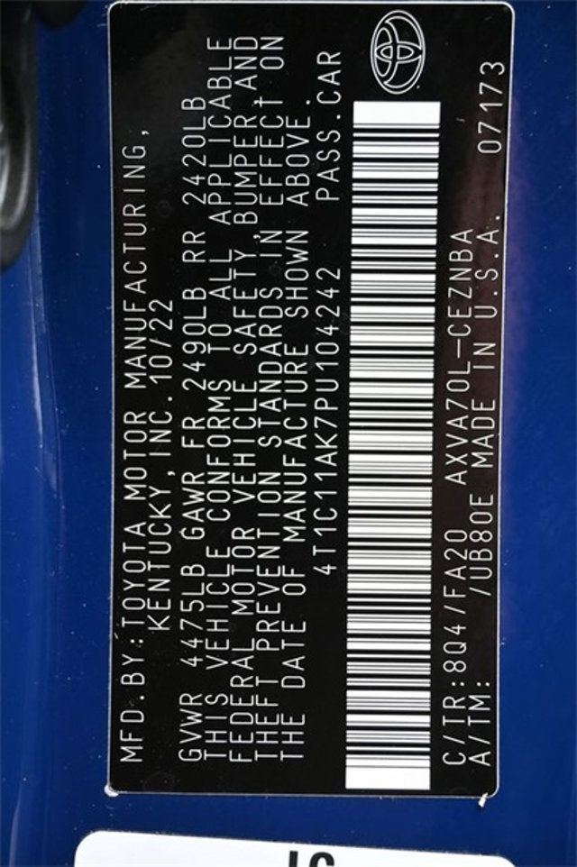 2023 Toyota Camry LE Automatic - 22943323 - 7