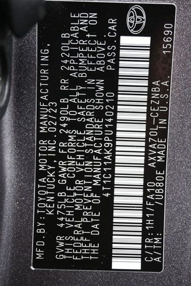 2023 Toyota Camry LE Automatic - 22983701 - 8