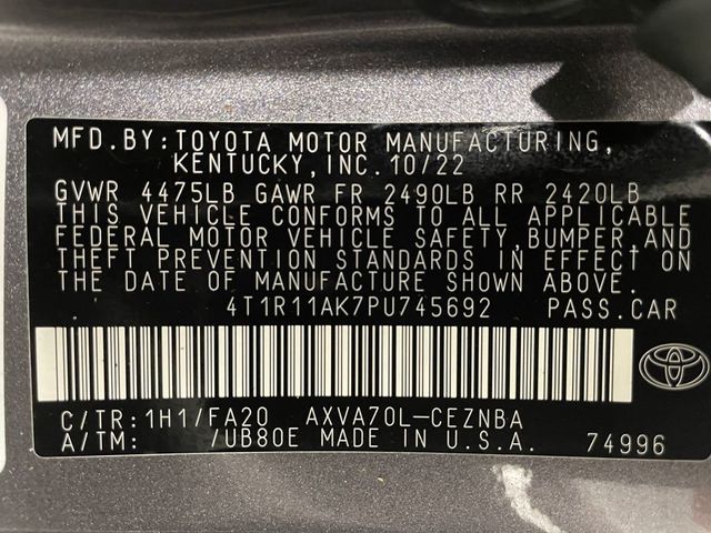 2023 Toyota Camry LE Automatic - 22929352 - 45