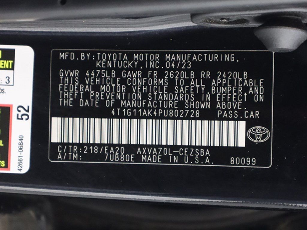 2023 Toyota Camry SE Automatic - 22736267 - 39