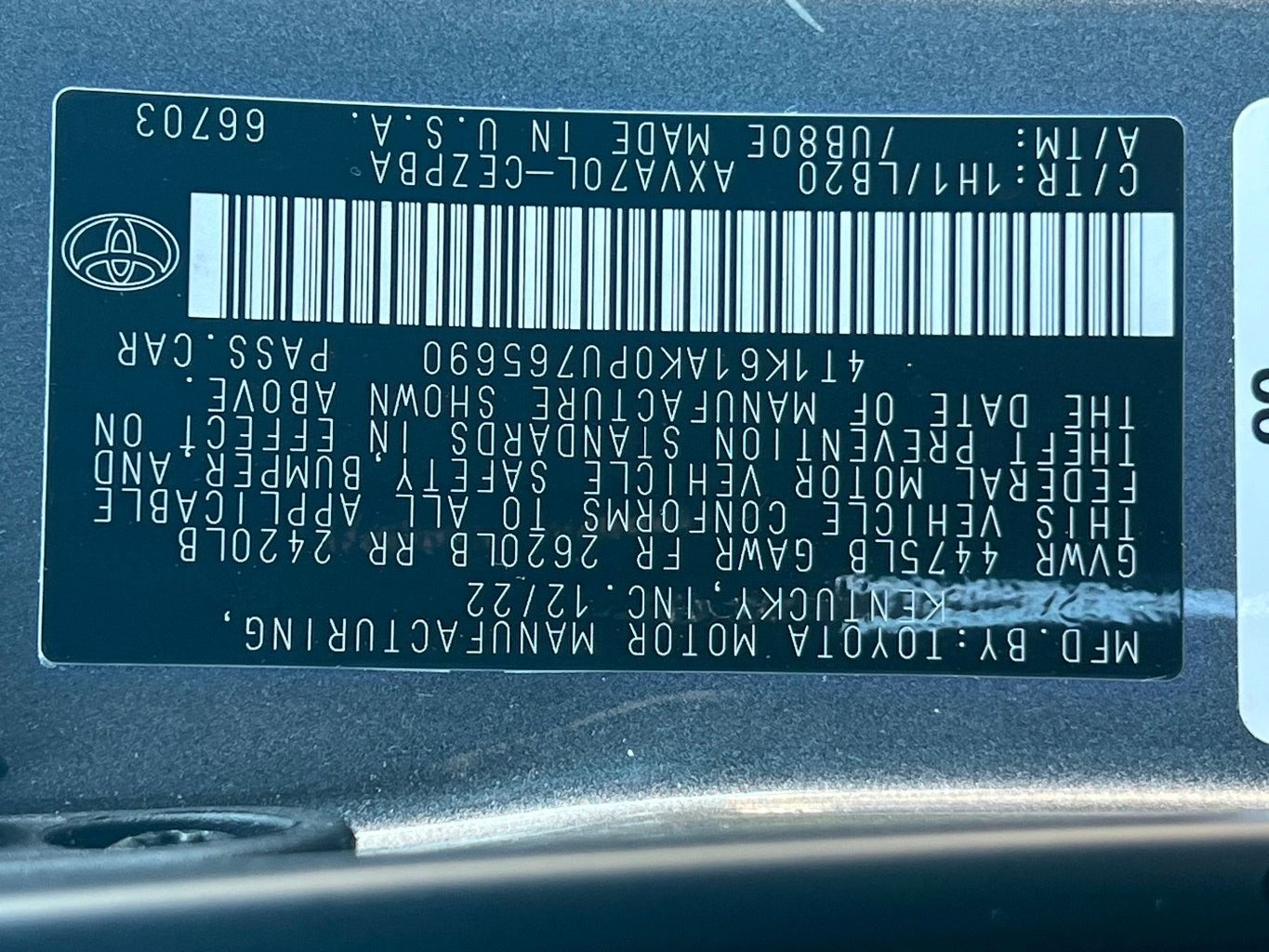 2023 Toyota Camry XSE Automatic - 22595002 - 34