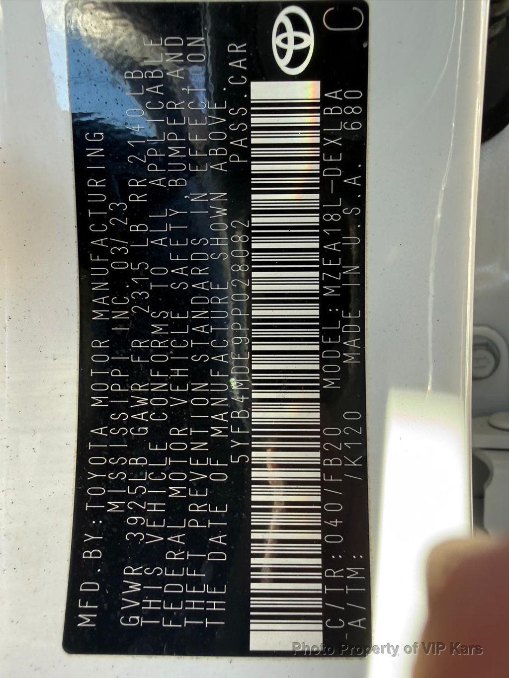 2023 Toyota Corolla LE CVT - 22952610 - 20