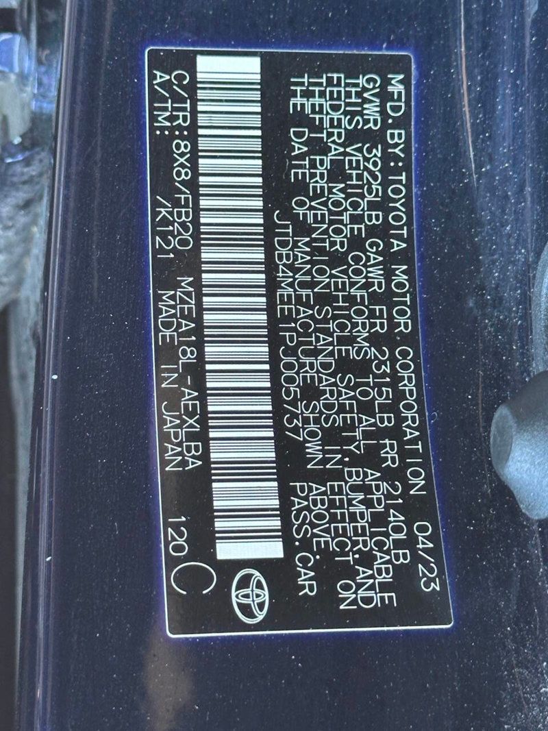 2023 Toyota Corolla LE CVT - 22925069 - 10
