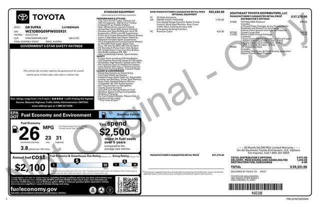 2023 Toyota GR Supra 3.0 Premium Automatic - 22935002 - 35