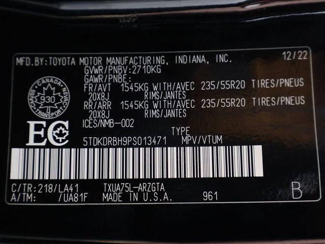 2023 Toyota Highlander LE AWD - 22890373 - 62