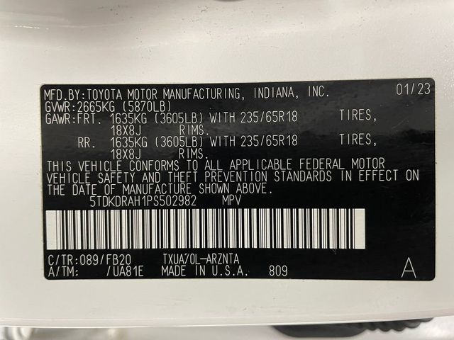 2023 Toyota Highlander L FWD - 22925500 - 51