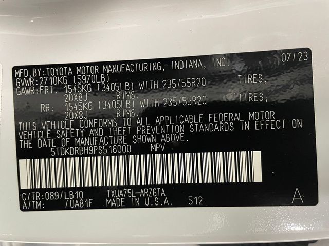 2023 Toyota Highlander Limited AWD - 22947932 - 51