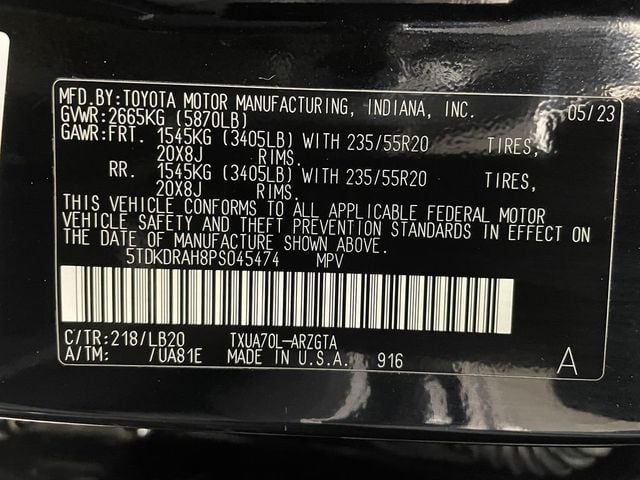 2023 Toyota Highlander Limited FWD - 22926583 - 51