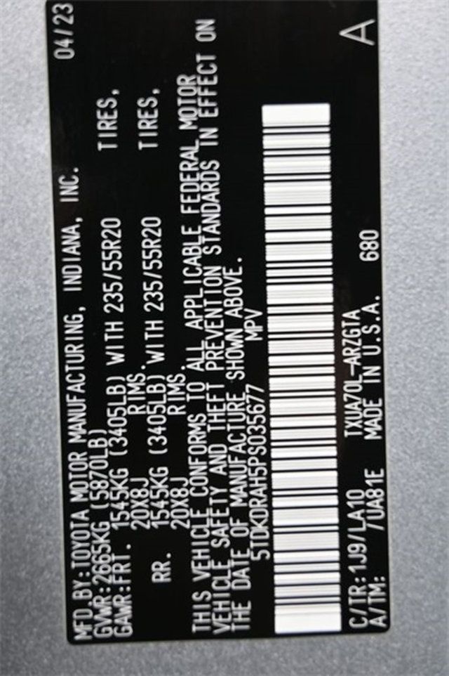 2023 Toyota Highlander Platinum FWD - 22961078 - 6