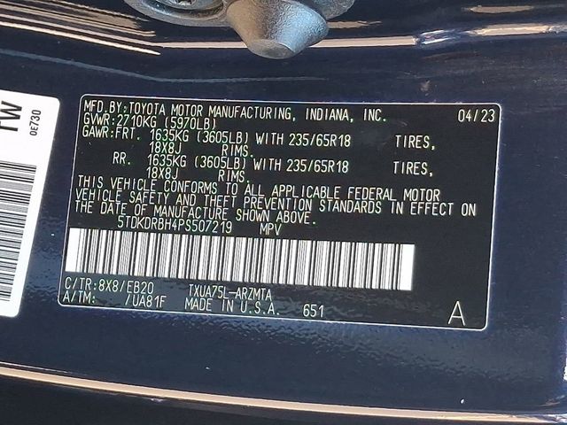 2023 Toyota Highlander XLE AWD - 22955830 - 27