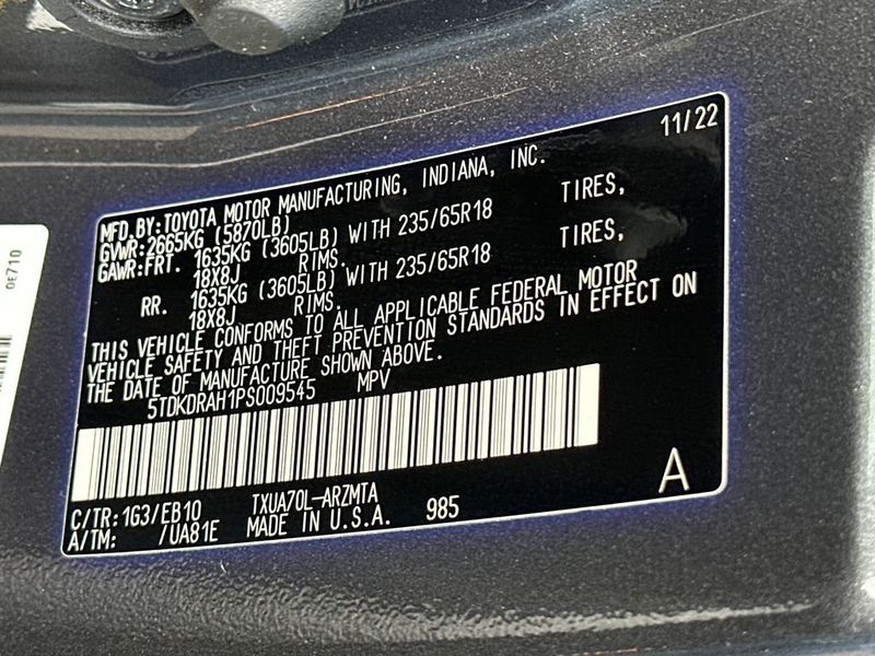 2023 Toyota Highlander XLE FWD - 23044220 - 21
