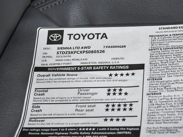 2023 Toyota Sienna Limited - 22966637 - 66