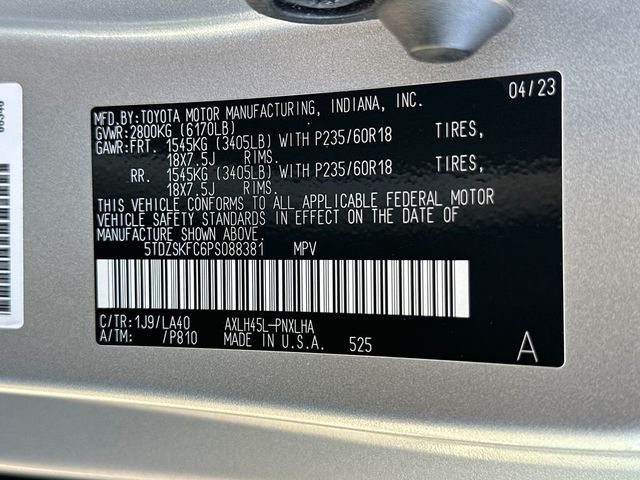 2023 Toyota Sienna Limited AWD 7-Passenger - 22986559 - 21